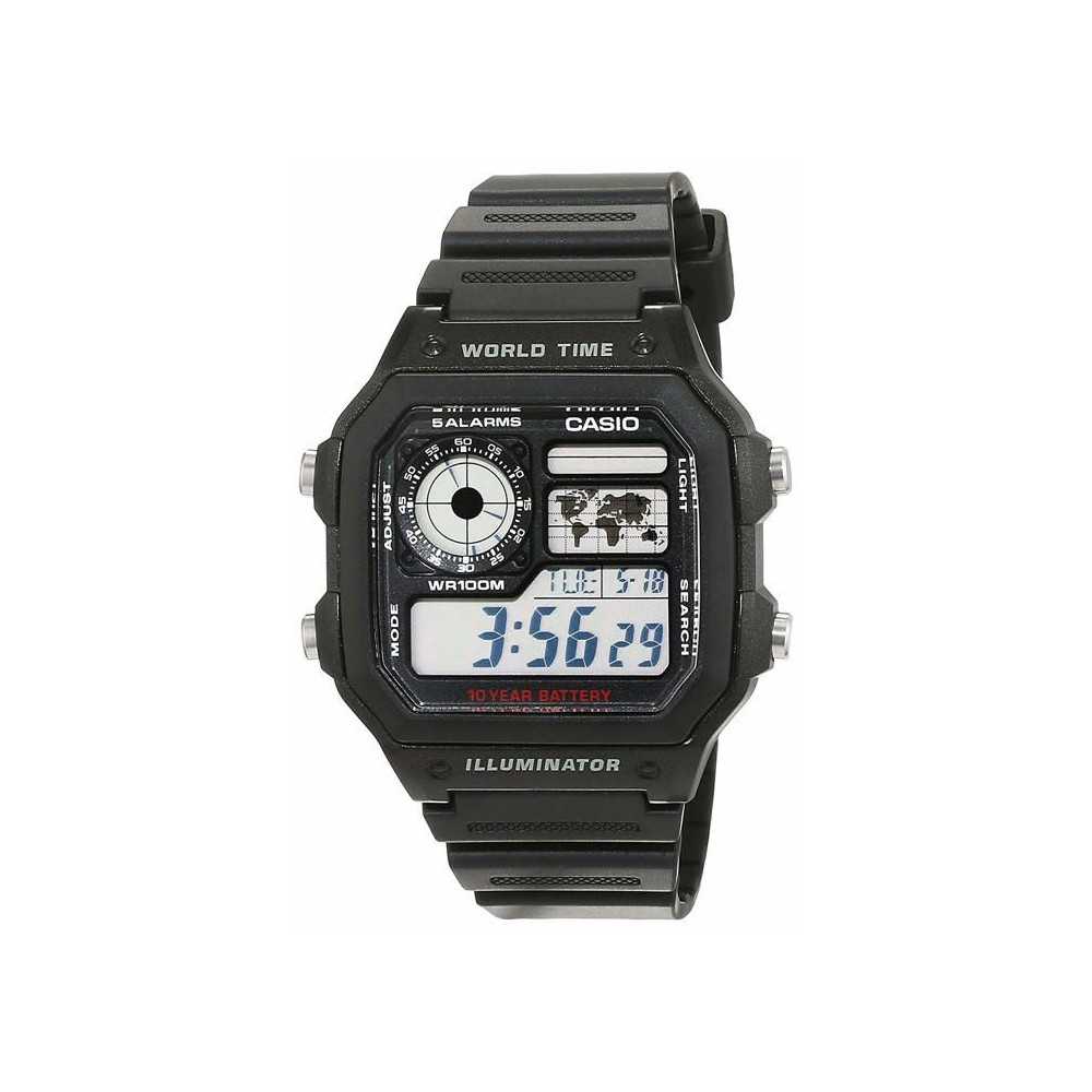 Montre - CASIO - AE-1200WH-1AVEF - Chronographe - Alarme - Résistante