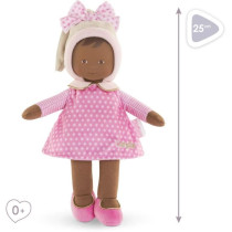 Doudou - COROLLE - Miss Rose Reves d'Étoiles - 25 cm - Des la naissan