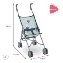 Poussette canne - COROLLE - Sauge - Légere - Pliable - Pour poupons 3
