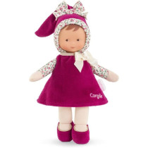 Doudou - COROLLE - Miss Rose Grenadine - 25 cm - senteur vanille - des