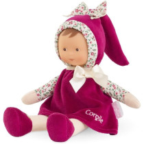 Doudou - COROLLE - Miss Rose Grenadine - 25 cm - senteur vanille - des