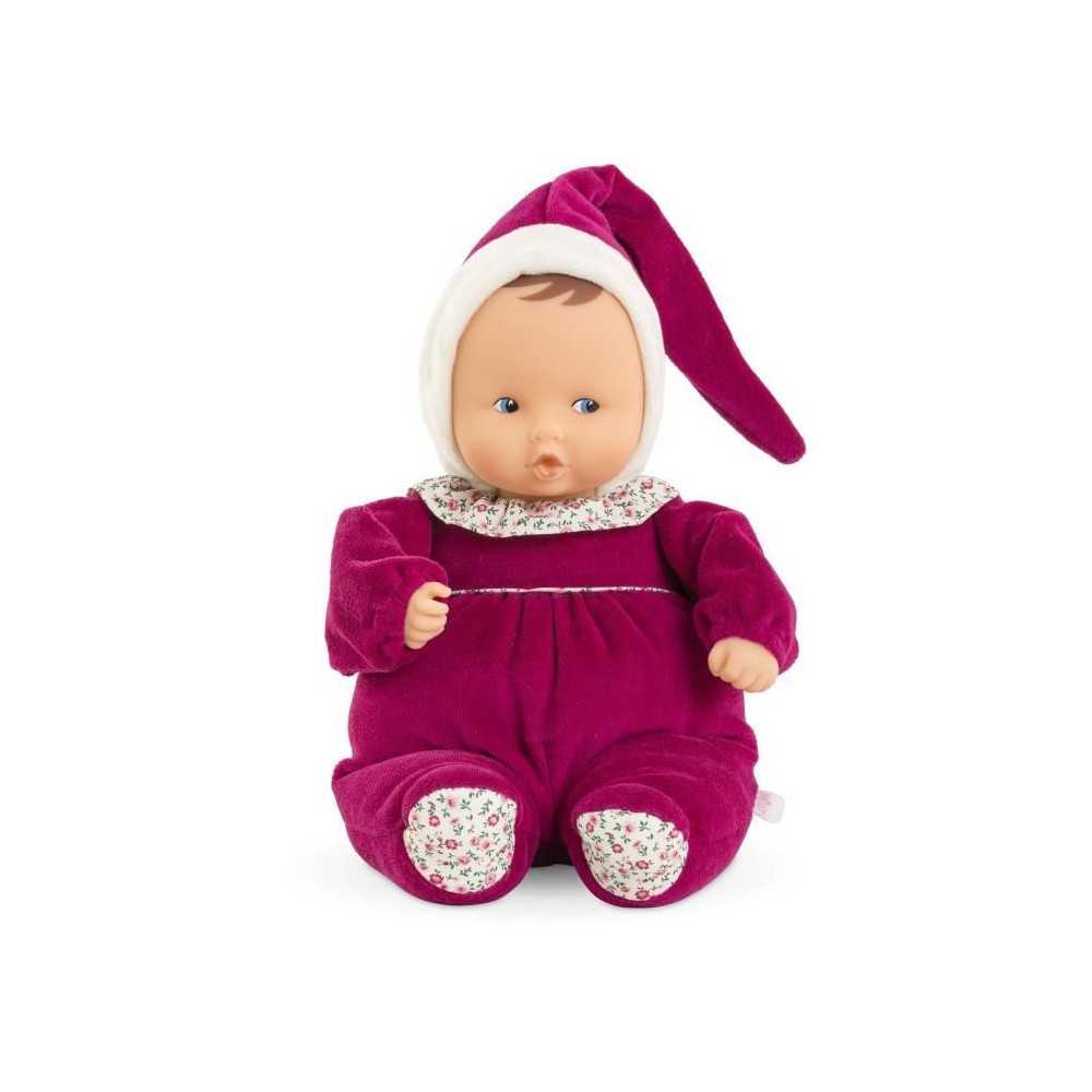 Doudou - COROLLE - Babipouce Rose Grenadine - 28 cm - senteur vanille