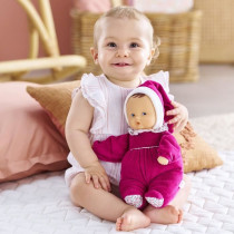 Doudou - COROLLE - Babipouce Rose Grenadine - 28 cm - senteur vanille
