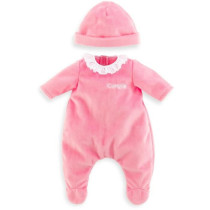 Pyjama Rose et Bonnet - COROLLE - Vetements - Pour Poupon 30cm - Des 1