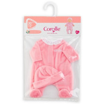 Pyjama Rose et Bonnet - COROLLE - Vetements - Pour Poupon 30cm - Des 1