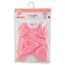 Pyjama Rose et Bonnet - COROLLE - Vetements - Pour Poupon 36cm - Des 2