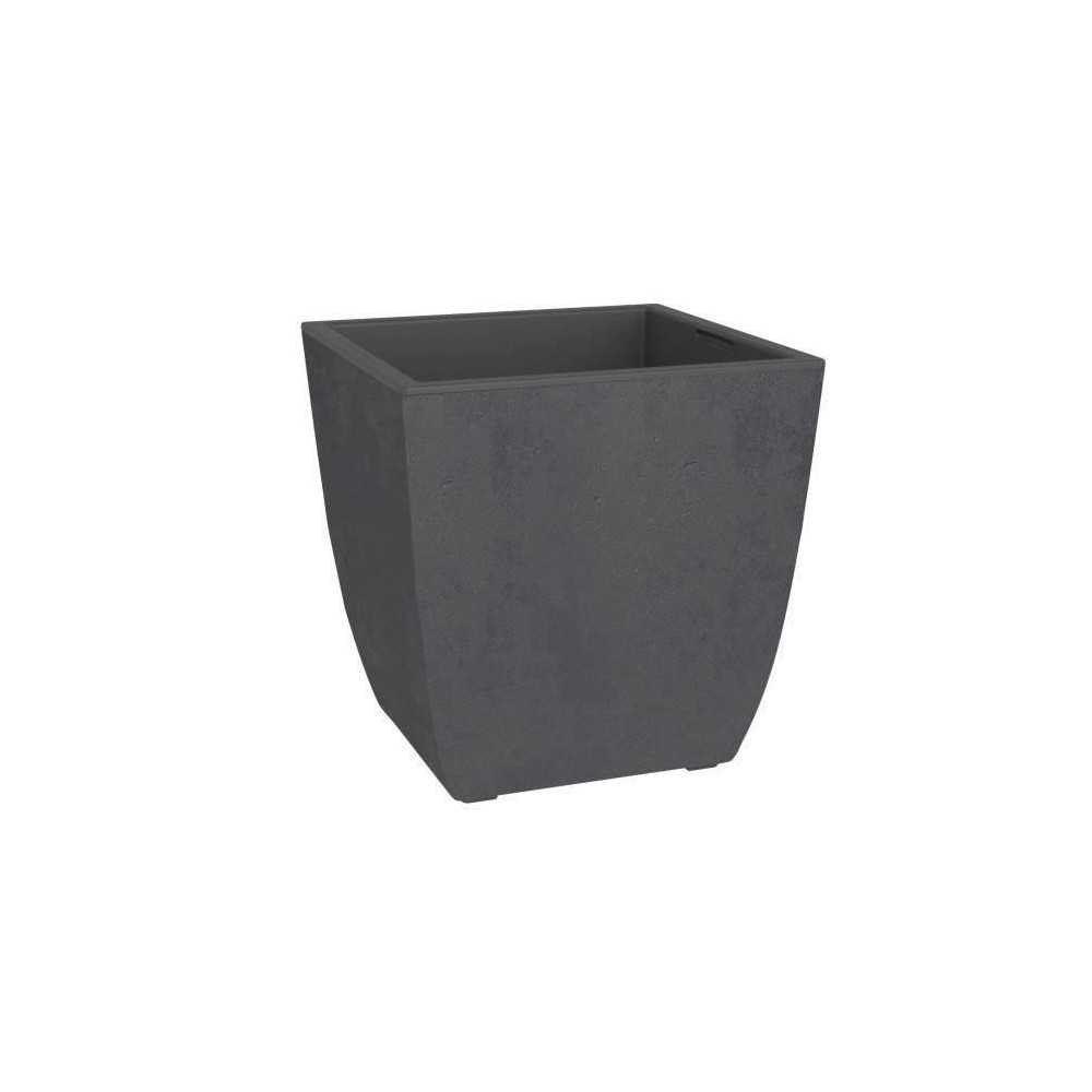 Bac a fleurs - DIVA BASALT - Gris anthracite - Carré - 42 L - 43,5 x