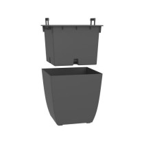 Bac a fleurs - DIVA BASALT - Gris anthracite - Carré - 42 L - 43,5 x