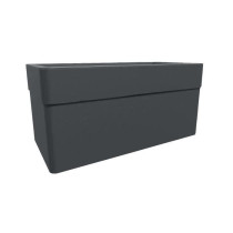 Jardiniere - CAREL - Gris anthracite - 63 L - 78 x 39 x H.39 cm - EDA