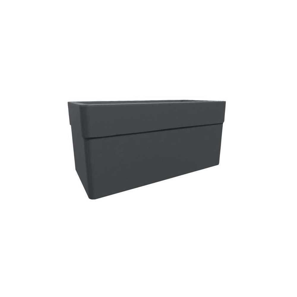 Jardiniere - CAREL - Gris anthracite - 63 L - 78 x 39 x H.39 cm - EDA
