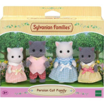SYLVANIAN FAMILIES - Famille chat persan - 4 personnages articulés et