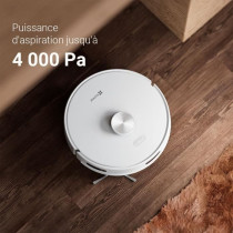 EZVIZ RE5 - Aspirateur Robot Laveur - 4000 Pa - 300 ml - Blanc