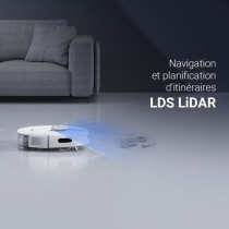 EZVIZ RE5 - Aspirateur Robot Laveur - 4000 Pa - 300 ml - Blanc