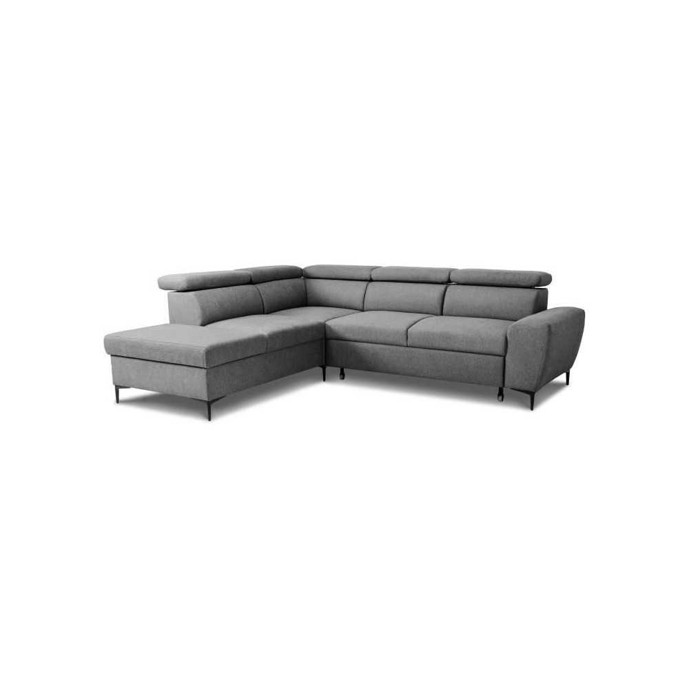 Canapé d'angle convertible réversible avec coffre - 5 places - KASIM