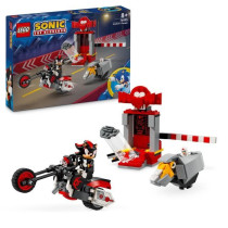 LEGO 76995 Sonic Le Hedgehog L'Évasion de Shadow, Jouet de Moto, Figu