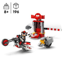 LEGO 76995 Sonic Le Hedgehog L'Évasion de Shadow, Jouet de Moto, Figu