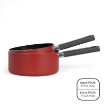 Set de 2 casseroles - LIVOO - MEP154R - Antiadhésif sans PFOA ni PFOS