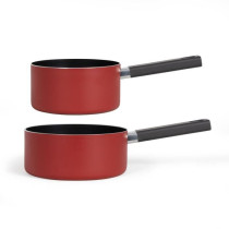 Set de 2 casseroles - LIVOO - MEP154R - Antiadhésif sans PFOA ni PFOS