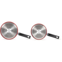 Set de 2 casseroles - LIVOO - MEP154R - Antiadhésif sans PFOA ni PFOS