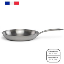 Brigade - Poele en acier inoxydable 28 cm - LIVOO - MEP159 - Acier ino