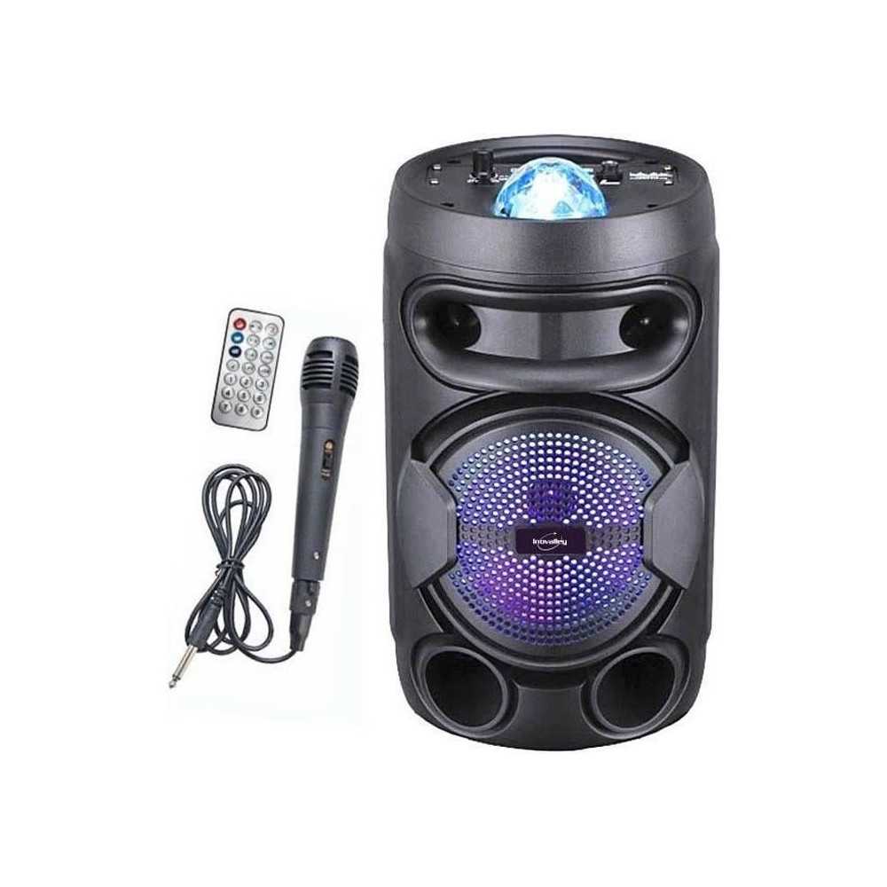INOVALLEY KA02 BOWL- Enceinte lumineuse Bluetooth 400W - Fonction Kara