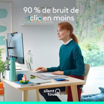 Souris - Sans fil - Logitech - M650 - Droitier - Blanc
