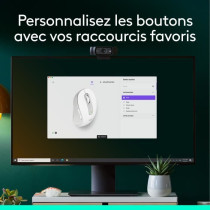 Souris - Sans fil - Logitech - M650 - Droitier - Blanc