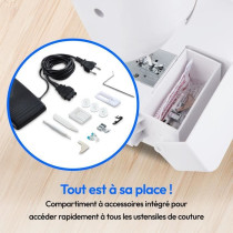 Machine a Coudre - MEDION - SM 60 - 62W - 24 Points + Points Doubles -
