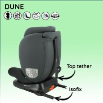NANIA Siege auto isofix DUNE, Groupe 0/1/2/3, de 0 a 10 ans, 0-36 kg,