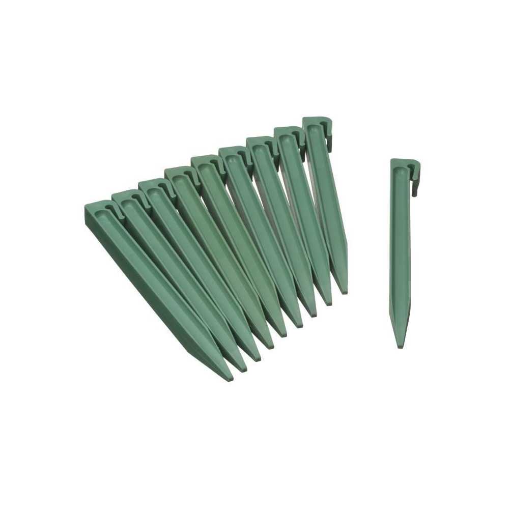 Ancres pour bordure en polyéthylene recyclé - NATURE - H26,7 x 1,9 x