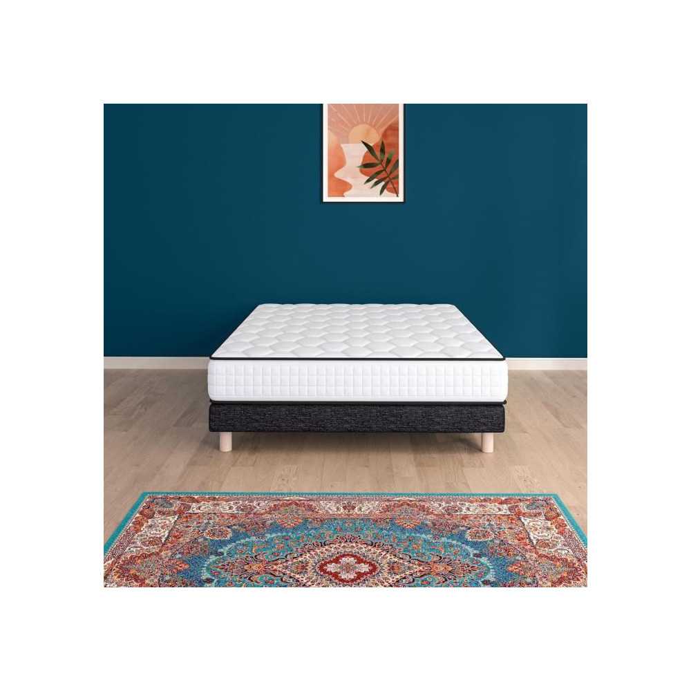 URBAN Collections NEW-YORK Ensemble sommier et matelas 160x200cm - 960