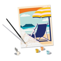 CreArt 24x30 cm Relax at the Beach, Adulte, Peinture par numéros, 238
