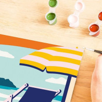 CreArt 24x30 cm Relax at the Beach, Adulte, Peinture par numéros, 238