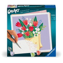 CreArt 20x20 cm Bouquet de tulipes, Loisir créatif, Adulte, Peinture
