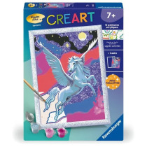 CreArt Kids 18x24cm Etincelant Pégase, Kit de peinture par numéros N