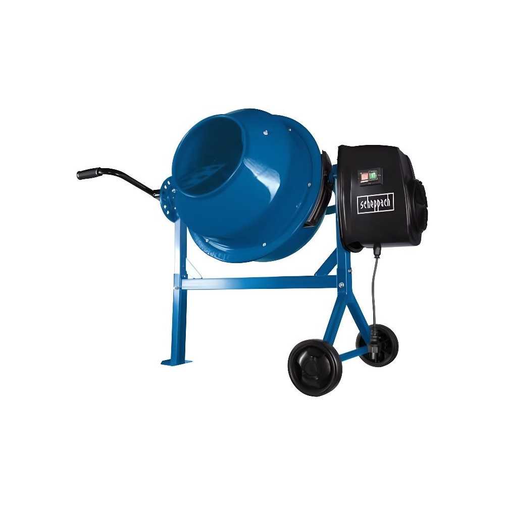 Bétonniere - SCHEPPACH - MIX65 - Cuve de 63L - Moteur électrique de