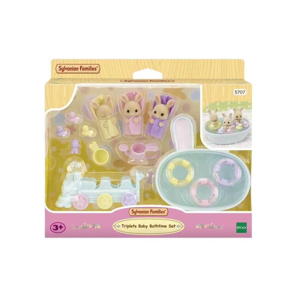 Figurines miniatures - SYLVANIAN FAMILIES - 5707 - Les triplés Lapin