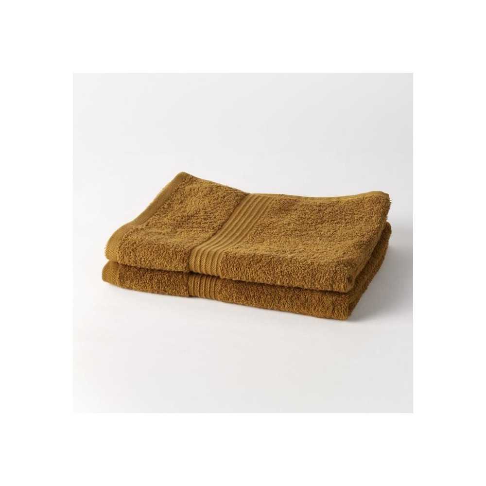 TODAY Essential - Lot de 2 serviettes de toilette 50x90 cm 100% Coton