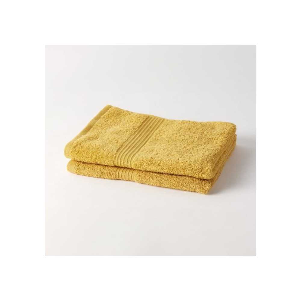 TODAY Essential - Lot de 2 serviettes de toilette 50x90 cm 100% Coton