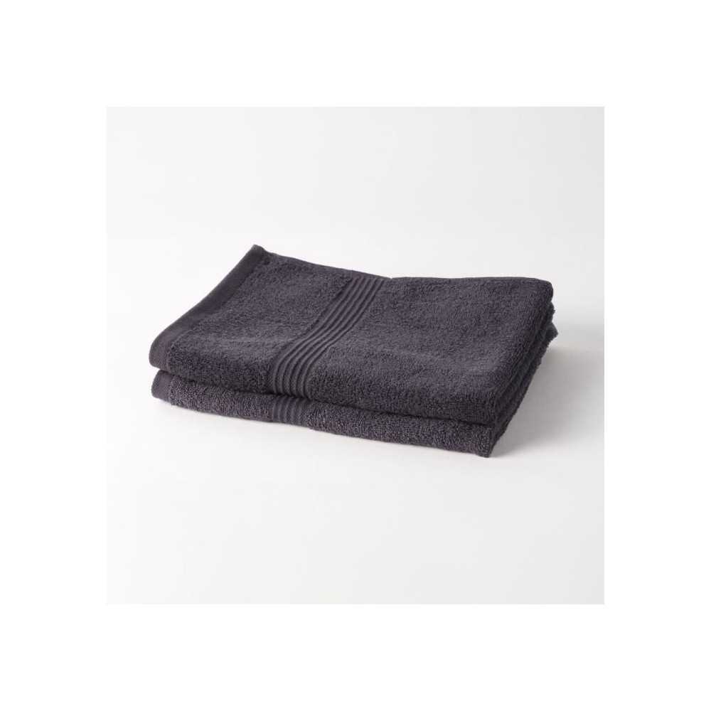 TODAY Essential - Lot de 2 serviettes de toilette 50x90 cm 100% Coton