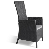 Fauteuil de jardin - Allibert by KETER - VERMONT - Résine imitation r