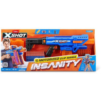 Blaster motorisé - ZURU - X-SHOT Clip Blaster - 4 chargeurs - Portée