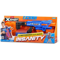 Blaster motorisé - ZURU - X-SHOT Clip Blaster - 4 chargeurs - Portée