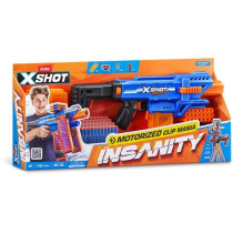 Blaster motorisé - ZURU - X-SHOT Clip Blaster - 4 chargeurs - Portée