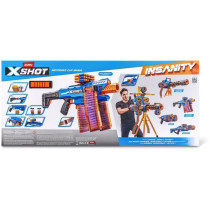 Blaster motorisé - ZURU - X-SHOT Clip Blaster - 4 chargeurs - Portée