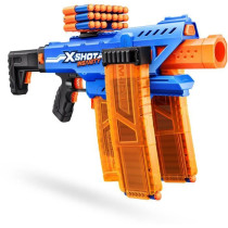 Blaster motorisé - ZURU - X-SHOT Clip Blaster - 4 chargeurs - Portée
