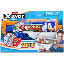 Pistolet a eau - ZURU - X-SHOT Skins Sonic Hyperload - Vitesse Sonic -