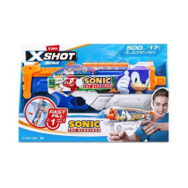 Pistolet a eau - ZURU - X-SHOT Skins Sonic Hyperload - Vitesse Sonic -
