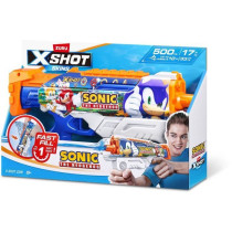 Pistolet a eau - ZURU - X-SHOT Skins Sonic Hyperload - Vitesse Sonic -