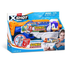 Pistolet a eau - ZURU - X-SHOT Skins Sonic Hyperload - Vitesse Sonic -